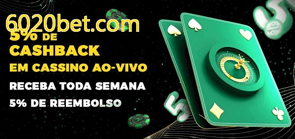 Promoções do cassino ao Vivo 6020bet.com